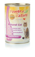 Power of Nature Natural Cat królik karma dla kotów w puszce 12 x 400g