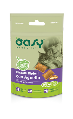 Oasy ciasteczka dla kotów jagnięcina 60g