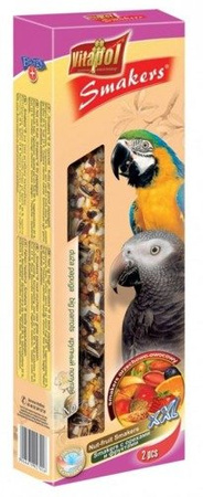 Vitapol Smakers orzechowo-owocowy kolby maxi dla dużych papug 2szt