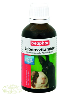 Beaphar Lebensvitamine preparat witaminowy dla młodych gryzoni 50ml