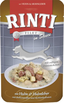 Rinti Filet kurczak z wątróbką drobiową w sosie 125g