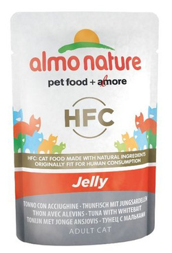 Almo Nature HFC Jelly tuńczyk i młode sardynki w galaretce 6x55g