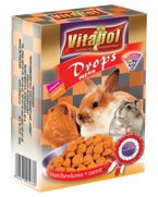 Vitapol Dropsy dla gryzoni marchewkowe 75g