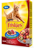 Purina Friskies Adult z mięsem kury i warzywami sucha karma dla dorosłych kotów 10kg