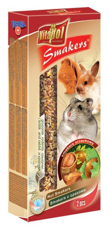 Vitapol Smakers orzechowy kolby dla gryzoni 2sztuki/90g