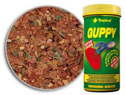 Tropical Guppy pokarm płatkowy dla gupików z solą morską 100ml