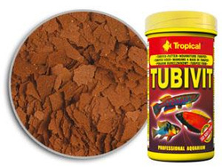 Tropical Tubivit pokarm płatkowy z Tubifexem i larwami ochotkowatych 150ml