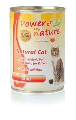 Power of Nature Natural Cat wołowina karma dla kotów w puszce 400g