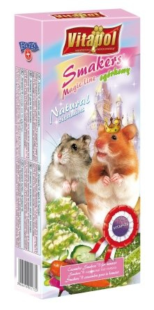 Vitapol Smakers z ogórkiem magic line kolby dla chomika 2sztuki/90g
