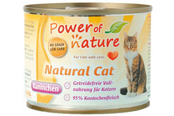 Power of Nature Natural Cat królik karma dla kotów w puszce 200g