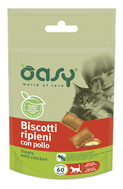 Oasy ciasteczka dla kotów kurczak 60g