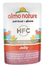 Almo Nature HFC Jelly tuńczyk i krewetki w galaretce 6x55g