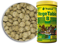 Tropical Vegetabin B roślinny pokarm dla ryb strefy dennej samoprzylepne tabletki 75ml/240 tabletek