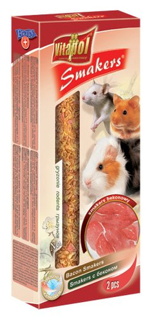 Vitapol Smakers bekonowy kolby dla gryzoni 2sztuki/90g