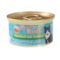 Power of Nature tuńczyk z warzywami karma dla kotów puszka 24x85g