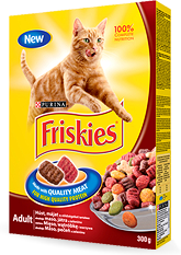 Purina Friskies Adult z mięsem kury i warzywami sucha karma dla dorosłych kotów 10kg