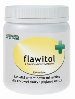 Dermapharm Flawitol zdrowa skóra i piękna sierść (tabletki) 200 tabletek