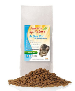 Power of Nature Active Cat Farm Mix kurczak, łosoś, jagnięcina, brązowy ryż 6kg