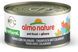 Almo Nature HFC Jelly tuńczyk z kalmarami w galaretce 6x70g