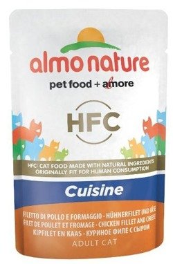 Almo Nature HFC Cuisine filet z kurczaka z serem 6x55g