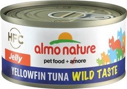 Almo Nature HFC Wild Taste Natural tuńczyk żółtopłetwy w galaretce. 6x70g