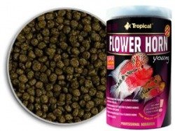 Tropical Flower Horn Young Pellet wybarwiający pokarm dla młodych pielęgnic Flower Horn 250ml